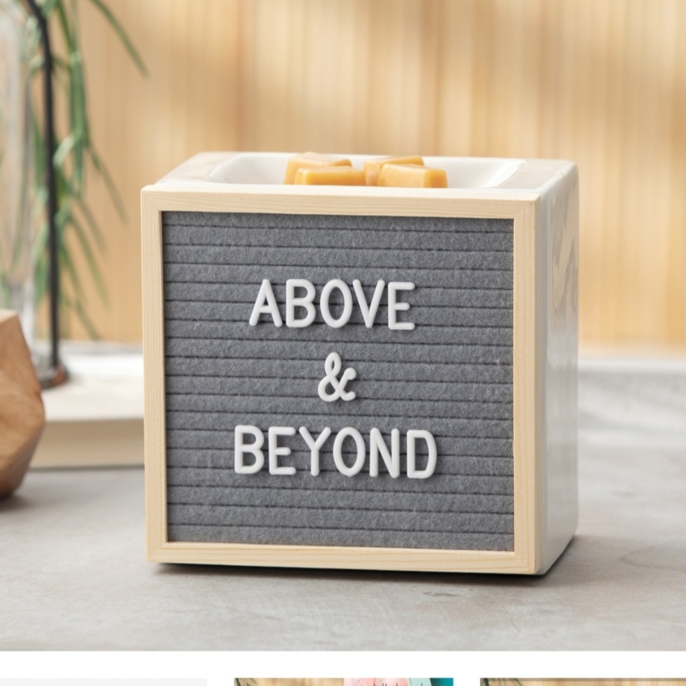 Gray Letter Board Warmer SCENTSY